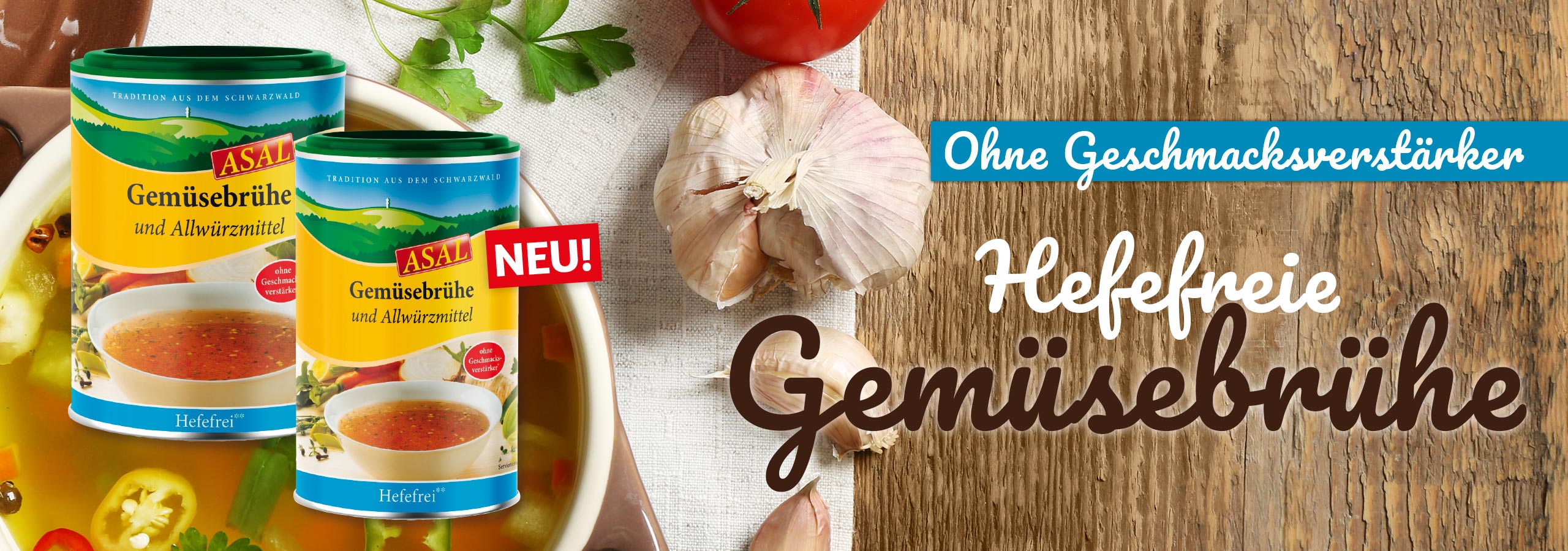 Jetzt im Angebot: Die neuen Gemüsebrühen von Asal