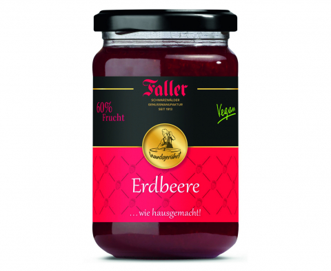 Faller Erdbeere Konfitüre im Glas