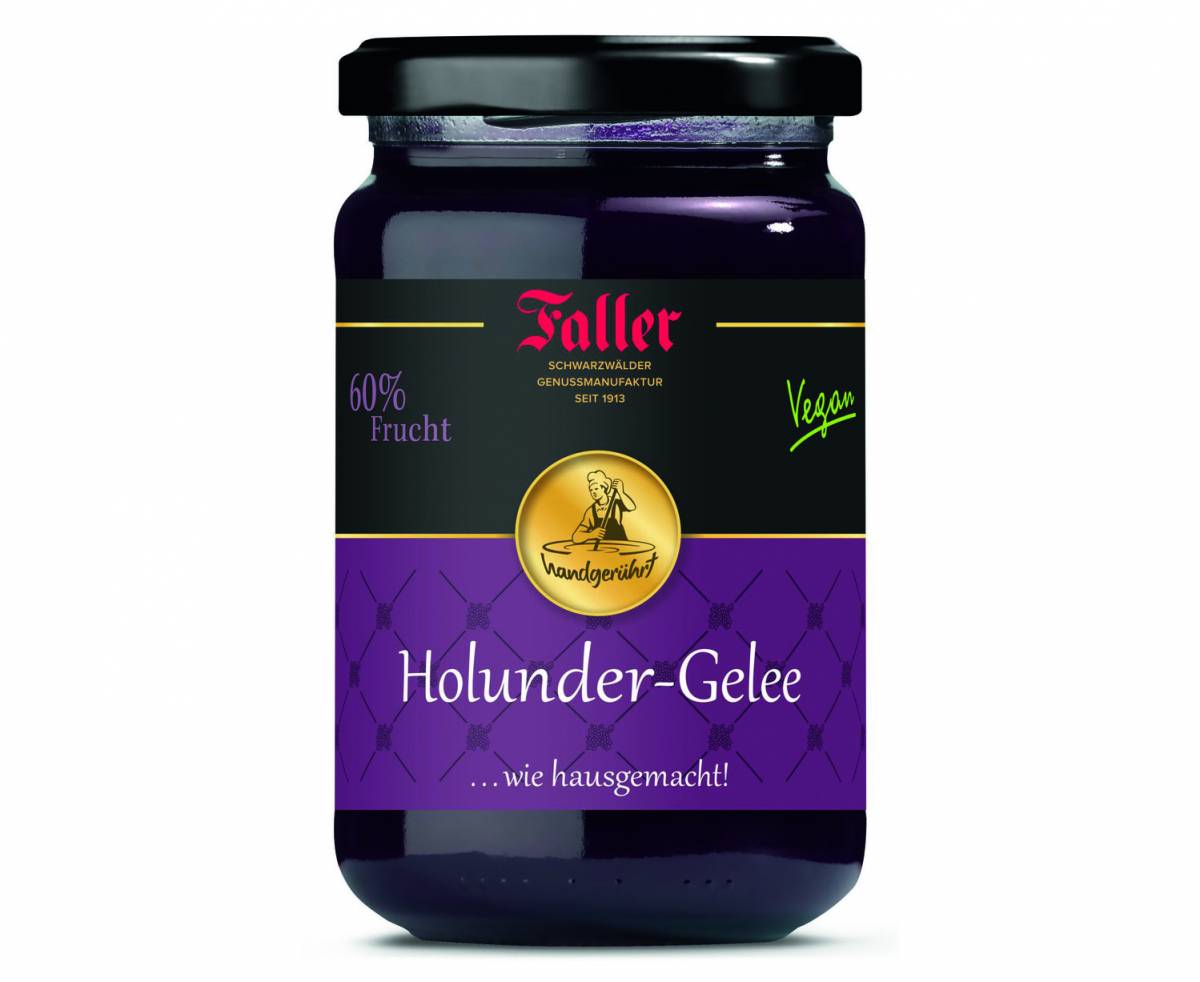 Faller Holunder Gelee im Glas