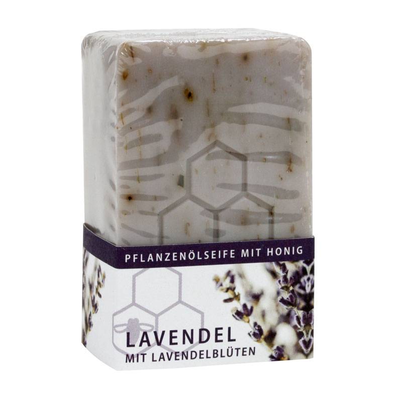 Lavendelseife mit Verpackungsbanderole