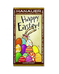 Bio Mandel-Nougat Schokolade „Happy Easter”