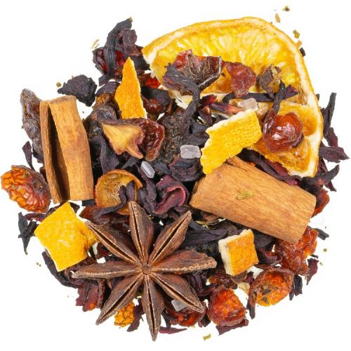 Detailansicht Früchtetee Feuerzangenbowle