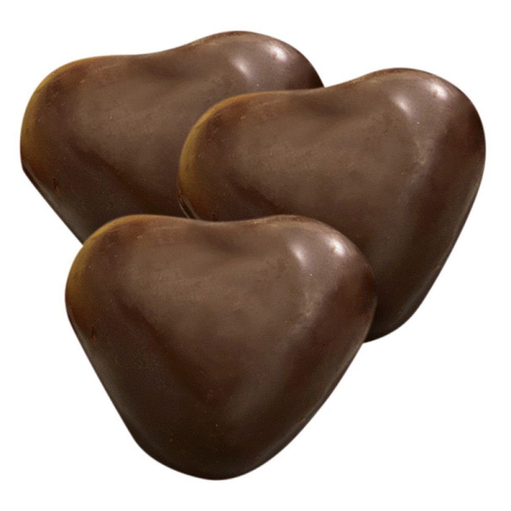 Lebkuchenherzen mit Schokoladenüberzug