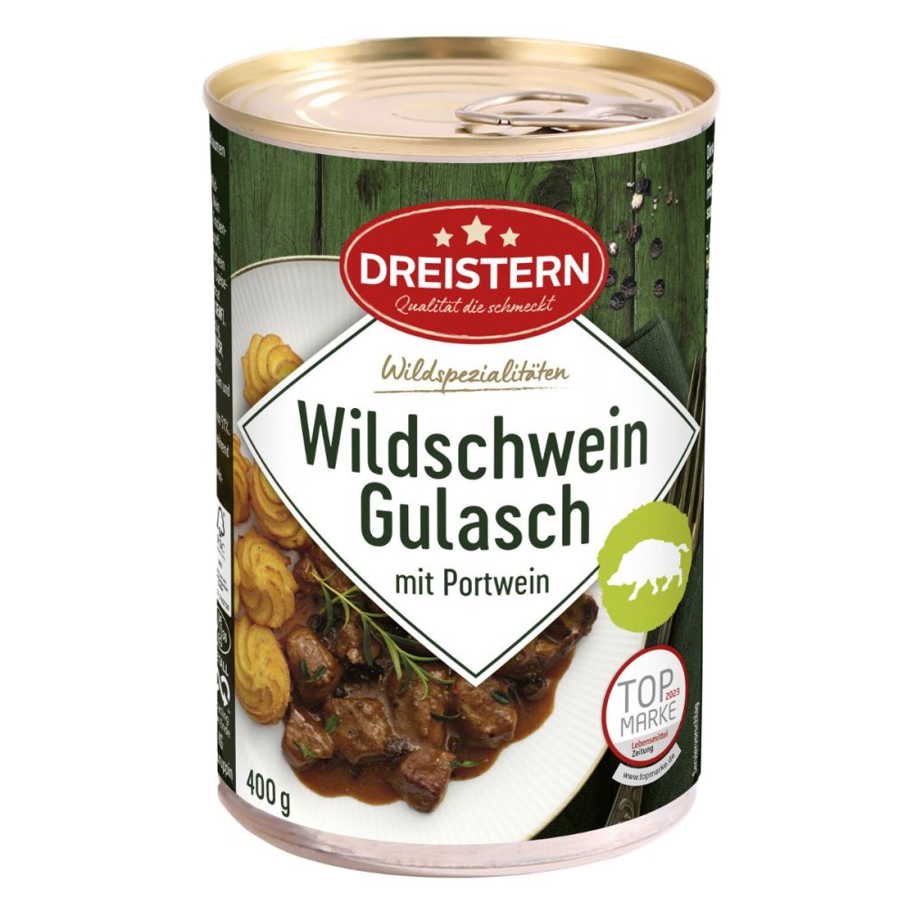Winterliches Wildschweingulasch