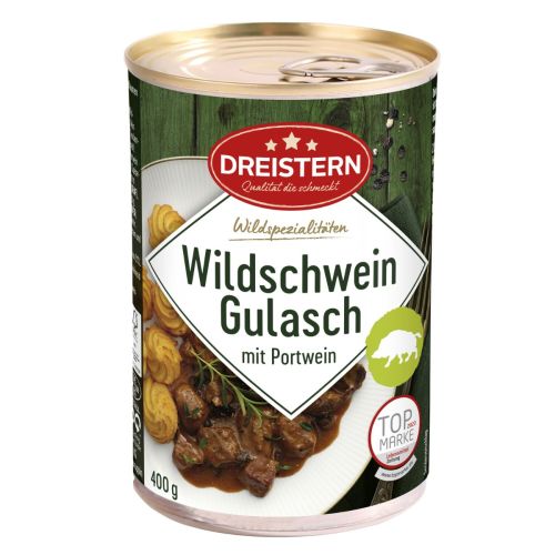 Winterliches Wildschweingulasch