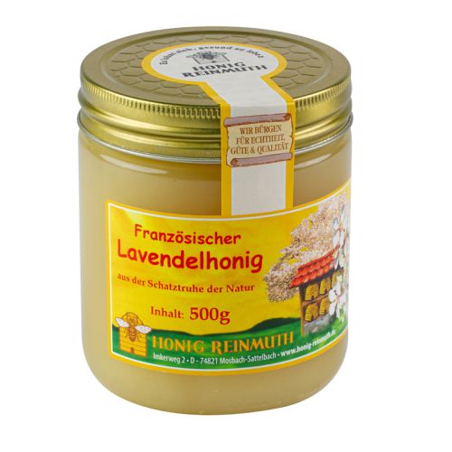 Französischer Lavendelhonig im 500 g Glas