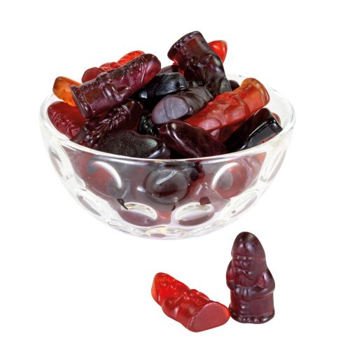 Zimt Nikoäuse Fruchtummis in Glasschale