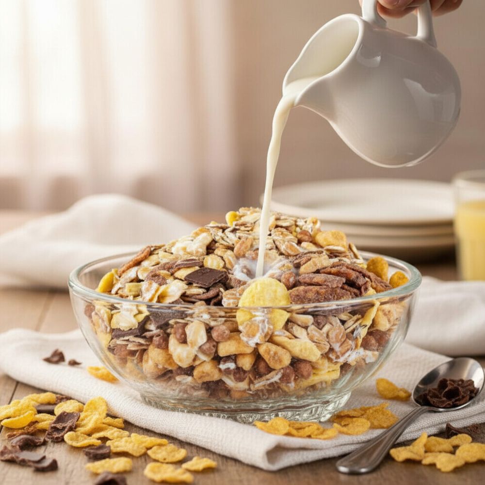 Schoko Knusper Müsli Deko