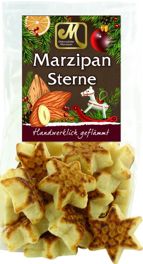 Marzipansterne in Tüte
