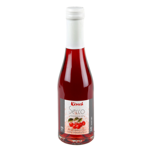 Kirschsecco in der Piccolo Flasche