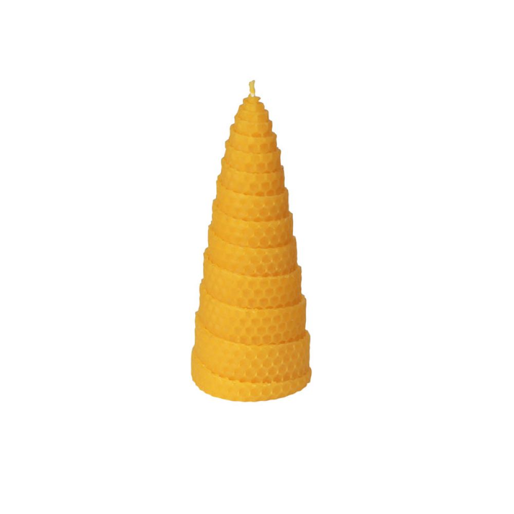 Spiralkerze aus Bienenwachs 58 mm Durchmesser Spiralkerze aus Bienenwachs