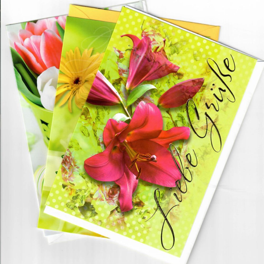 Verschiedene Grußkarten