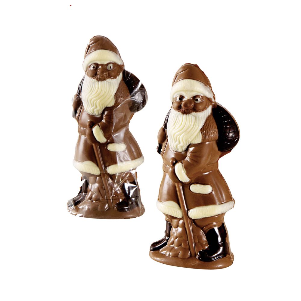 Schoko Nikolaus in Cellophan verpackt. 125 g