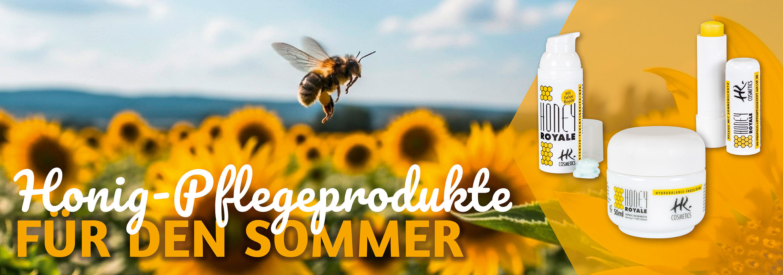 Honig-Pflegeprodukte für den Sommer
