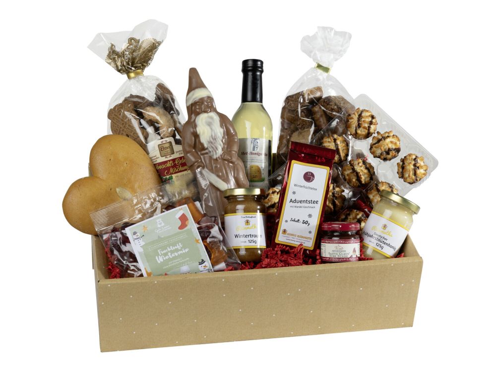 weihnachtsgruss in schachtel 