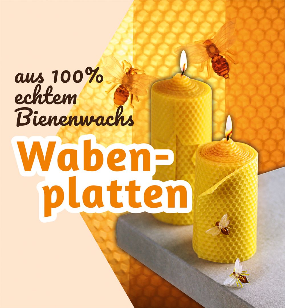 Wabenplatten aus 100% Bienenwachs