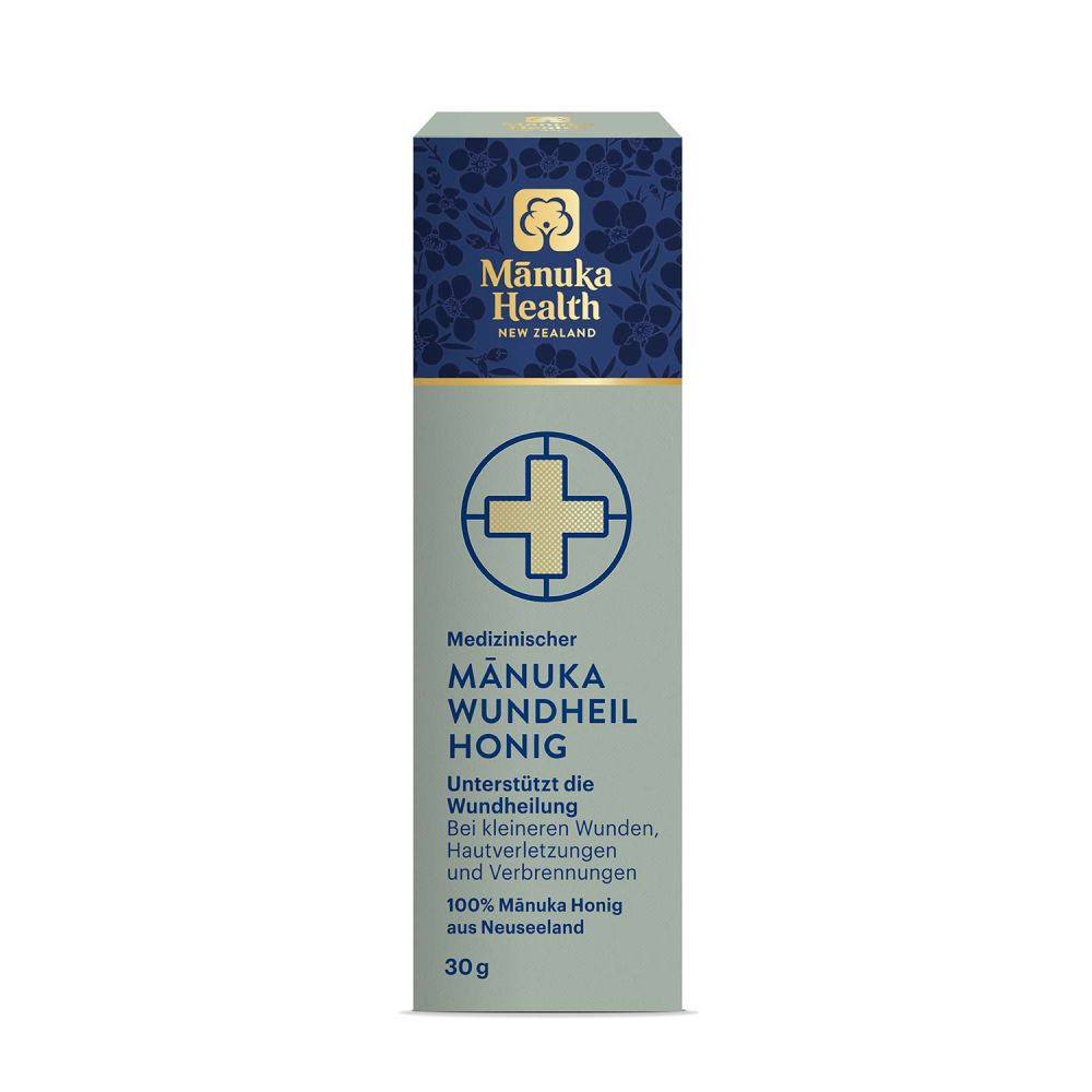 Schachtel mit Manuka Health Wundheilhonig