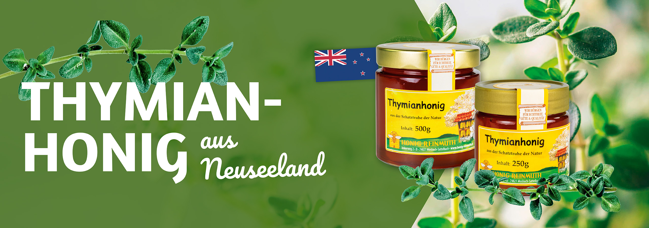Thymianhonig aus Neuseeland