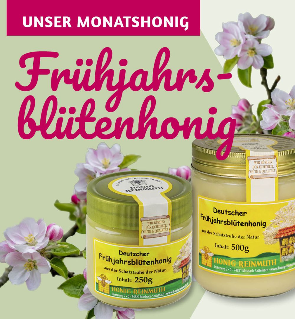 Unser Angebot: deutscher Frühjahrsblütenhonig