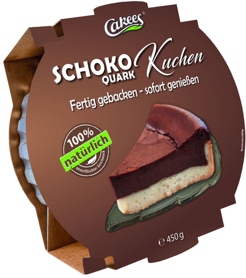 Schoko-Quarkkuchen im Karton