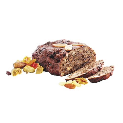 Dresdner Früchtebrot garniert mit Früchten