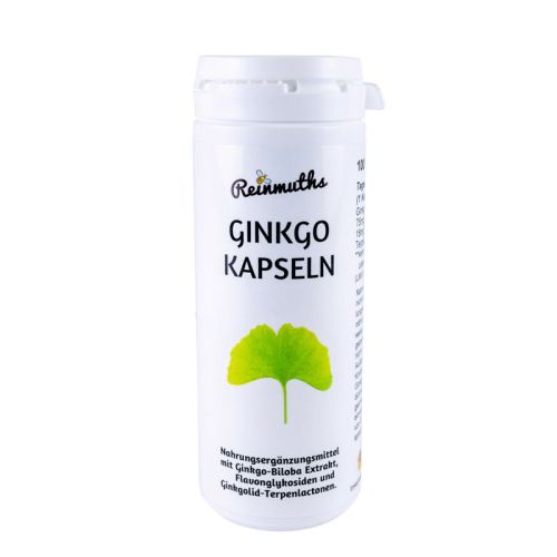 Ginkgo Kapseln in der Tabletten Dose