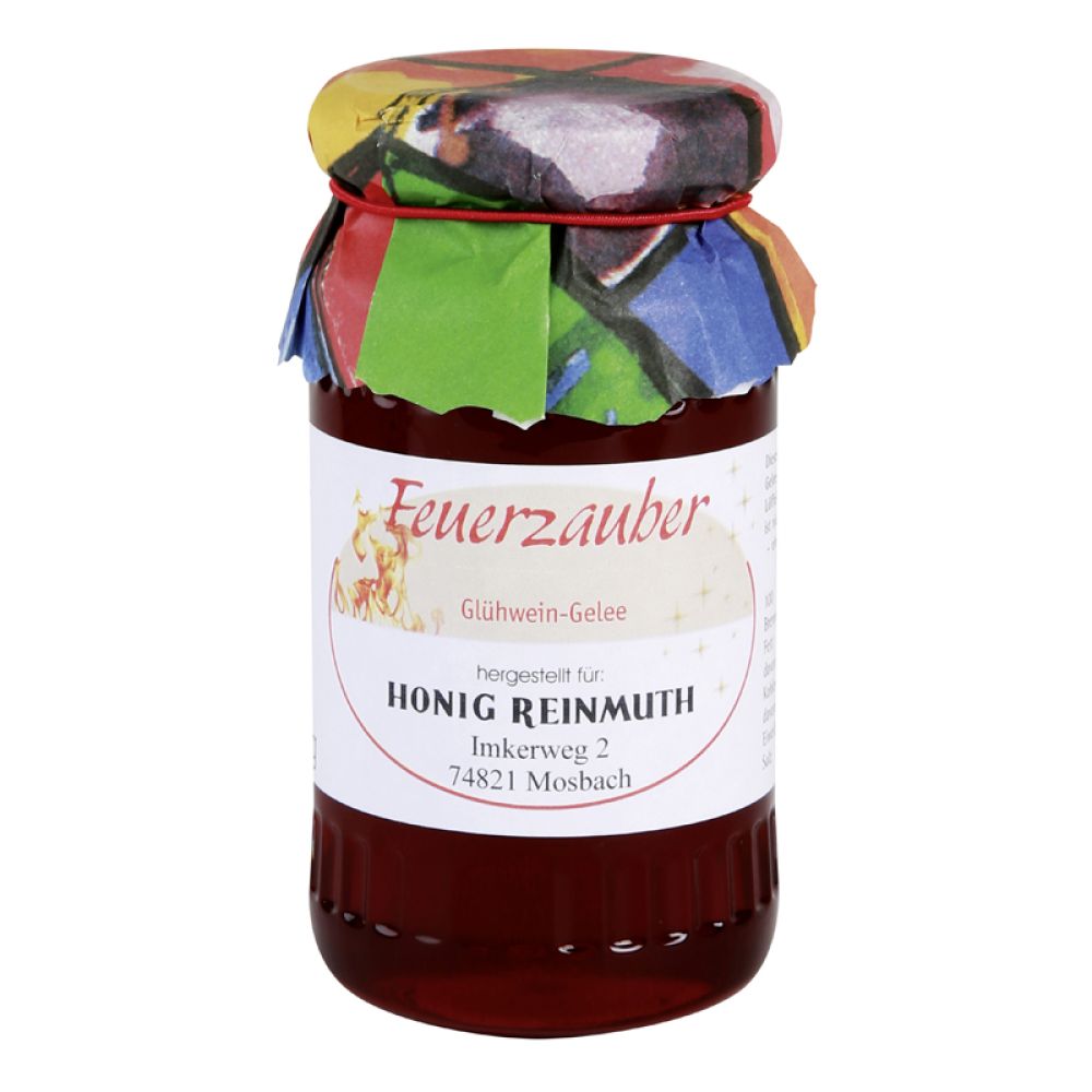 Feuerzauber Glühwein Gelee im Glas 