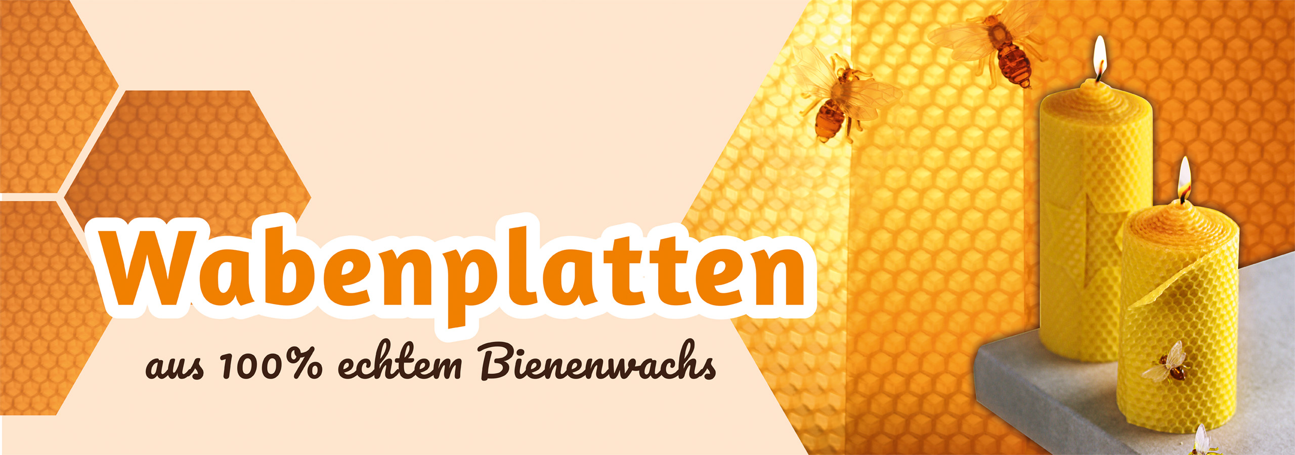 Wabenplatten aus echtem Bienenwachs