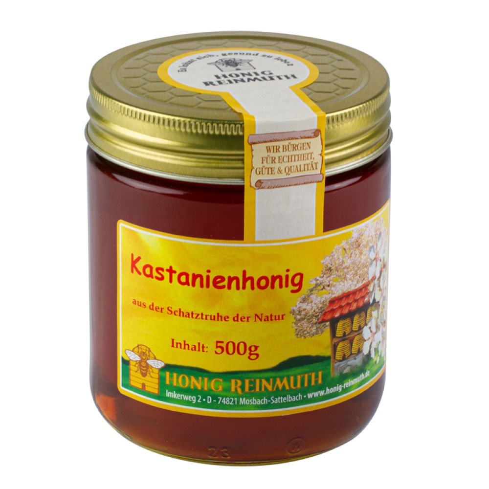 Kastanienhonig im 500 g Glas