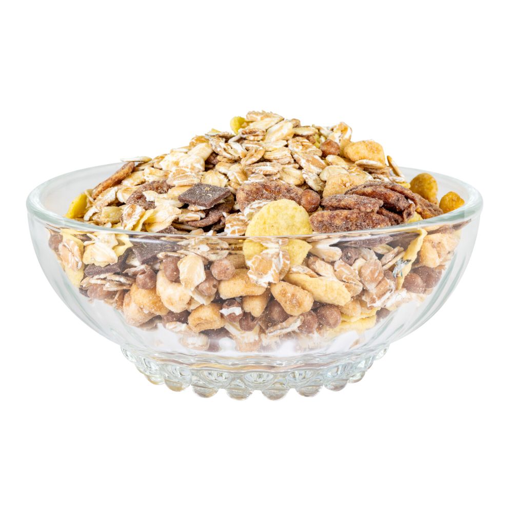 Knuspermüsli in einer Glasschale