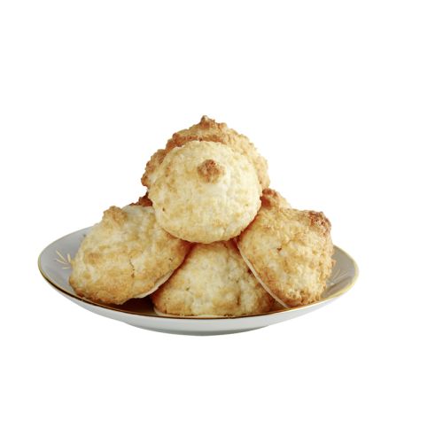 Kokosmakronen auf Teller