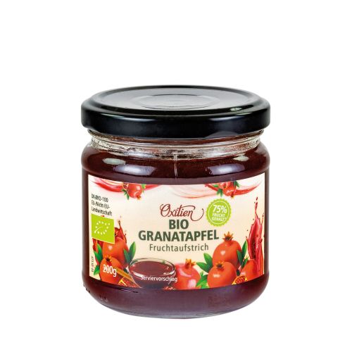 Granatapfel Fruchtaufstrich im Glas