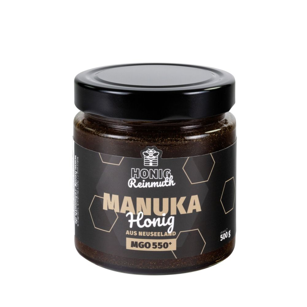 Manuka-Honig MGO 550+ im lichtundurchlässigem 500 g Glas