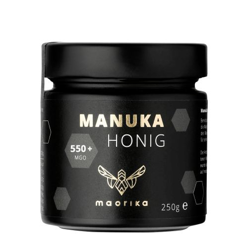 Manuka-Honig MGO 550+ im lichtundurchlässigem 250 g Glas